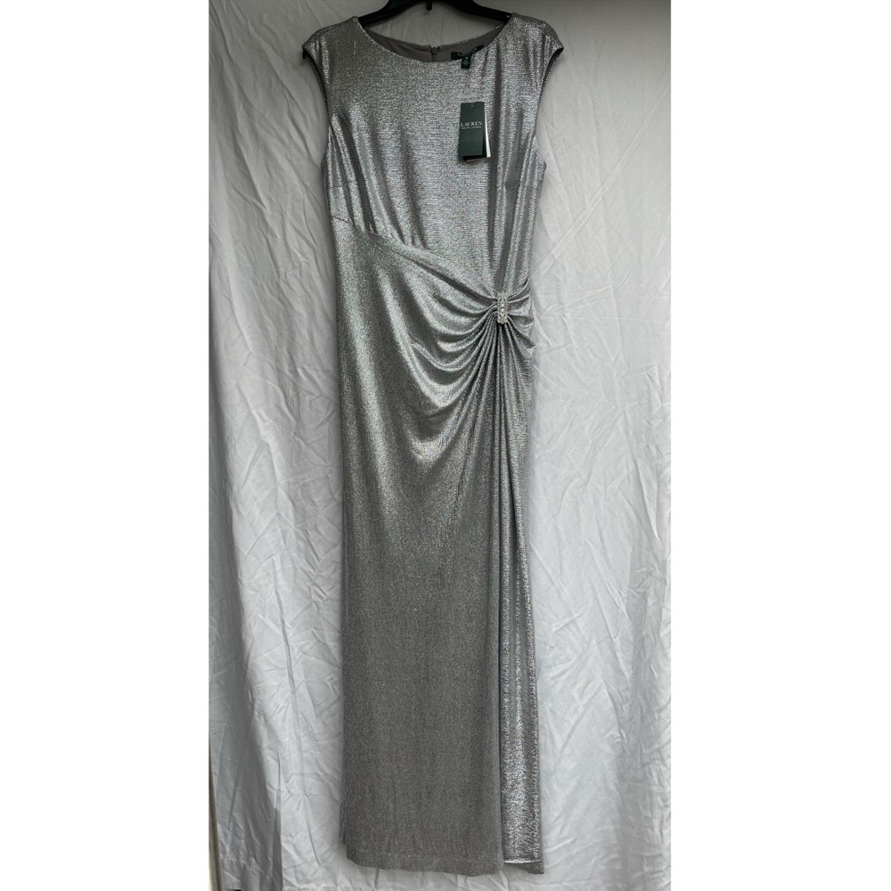 Lauren Ralph Lauren metallic formal dress